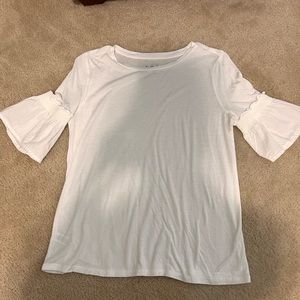 Loft ruffle sleeve top